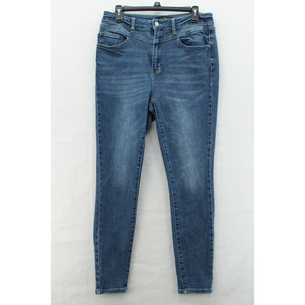 Judy Blue Jeans Womens 11/30 Blue High Rise Mom Jean Dark Wash Casual Stretch